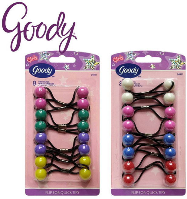 구디 트윈 컬러 방울끈 24821 색상랜덤 머리끈