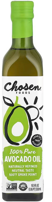 Chosen Foods 초슨 푸드 100 퓨어 순수 아보카도 오일 500ml, 1개