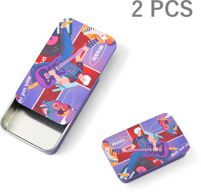 BGM 기타 피크 보관함 케이스 2개