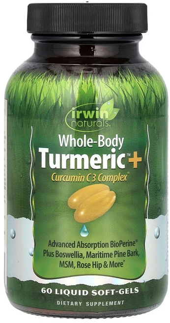 어윈네츄럴 전신 강황 + 커큐민 C3 복합체 액상 소프트젤 60정, 1개 - 쿠팡