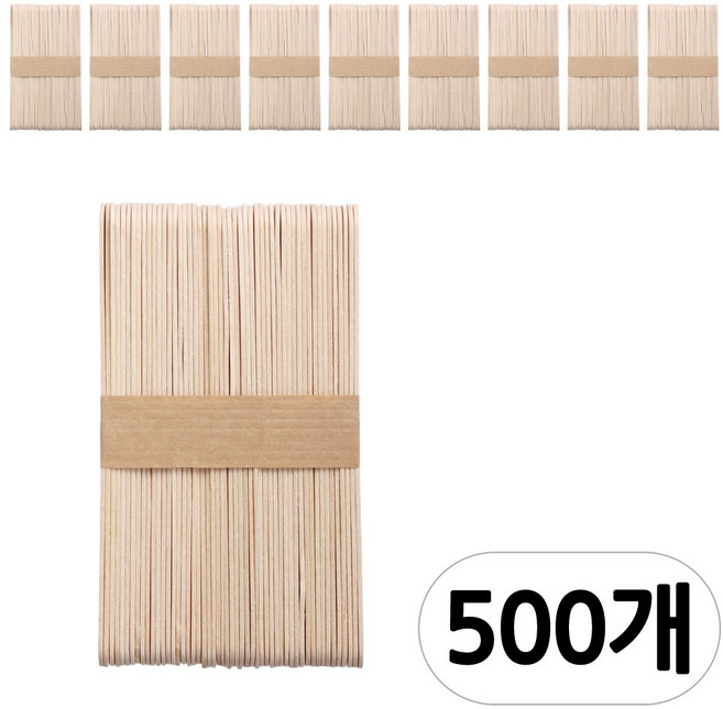 [모핸] 아이스크림 막대 (하드스틱), 나무 대, 10봉