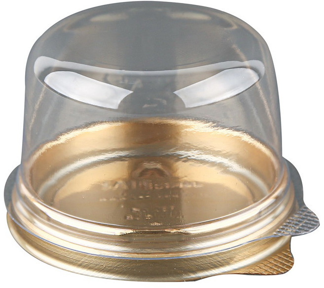 새로피엔엘 화과자케이스(1구)원형금색, 금색, 100개