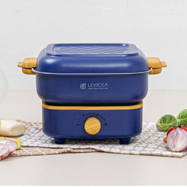 [레비오사] 전골팬 그릴세트 쿡마스터_LE-2W15IV, 1개, 24.5cm