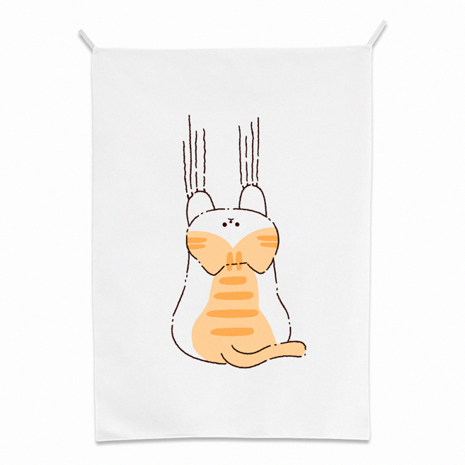 감개무냥 패브릭 포스터, 사고뭉치냥, 세로형, 중형