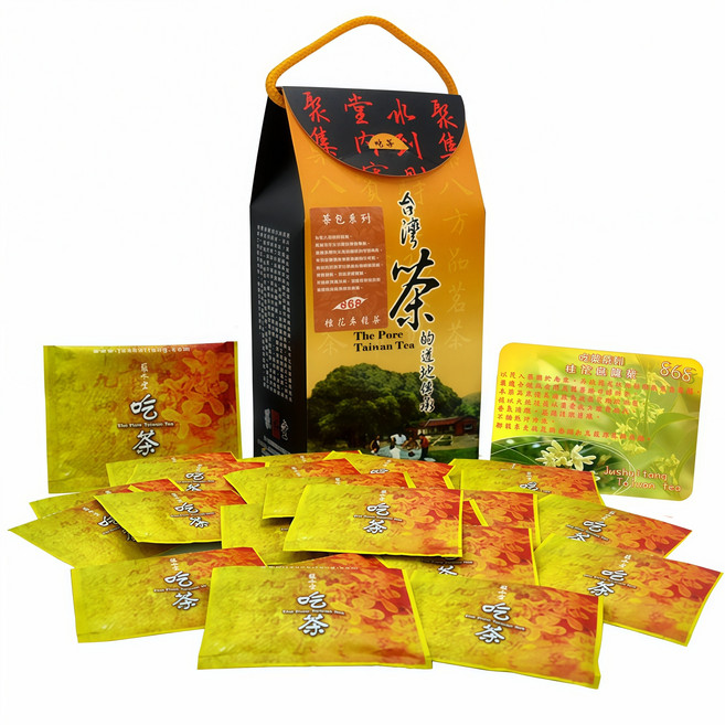 聚水堂 台灣高山桂花烏龍茶包禮盒, 1套, 茶葉包