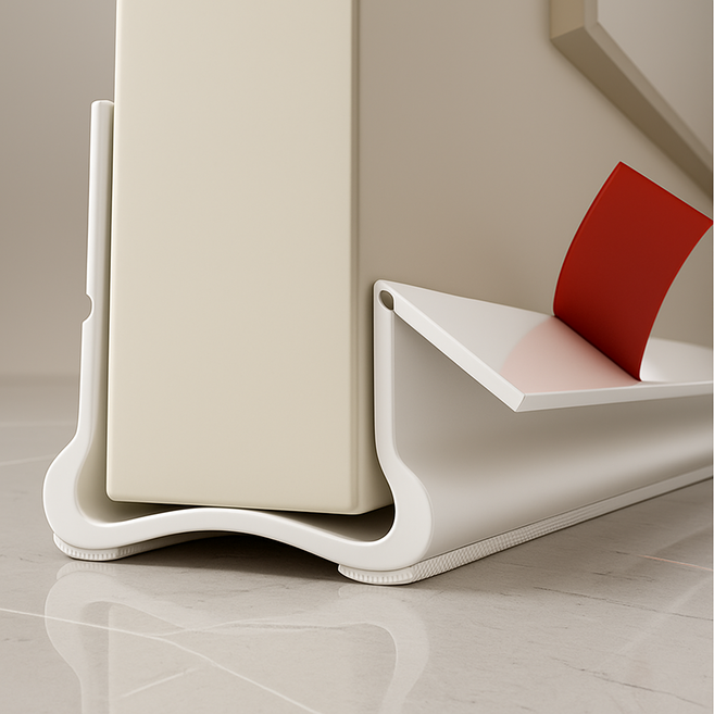 모스터 현관 문틈 소음방지 벌레 바람막이 방문 틈새막이 화이트, 1개