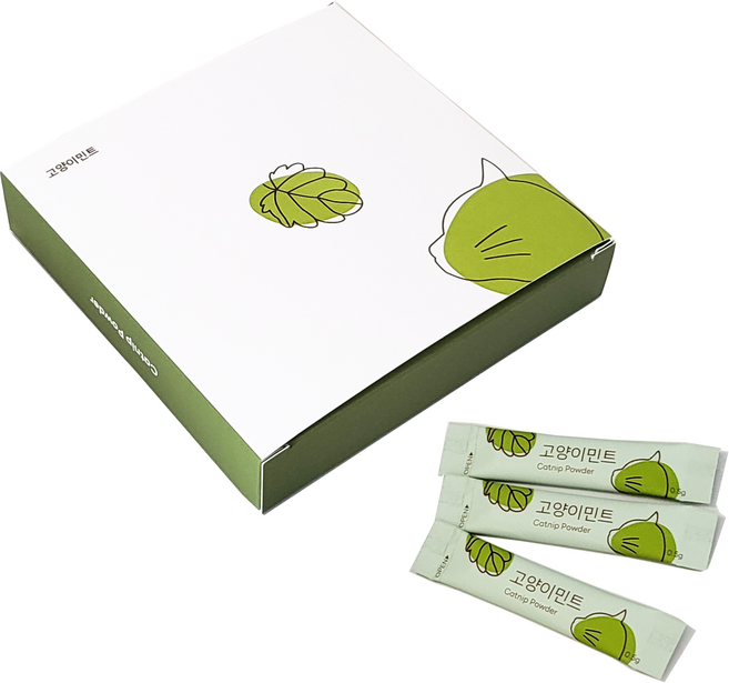 고양이민트 개별스틱형 캣닢 당해 수확 국내산 고품질(잎/꽃만함유) 캣닢가루, 1개, 8g