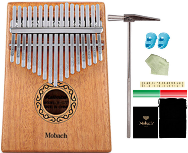 모바흐 17음계 마호가니 칼림바 + 구성품세트, 1개