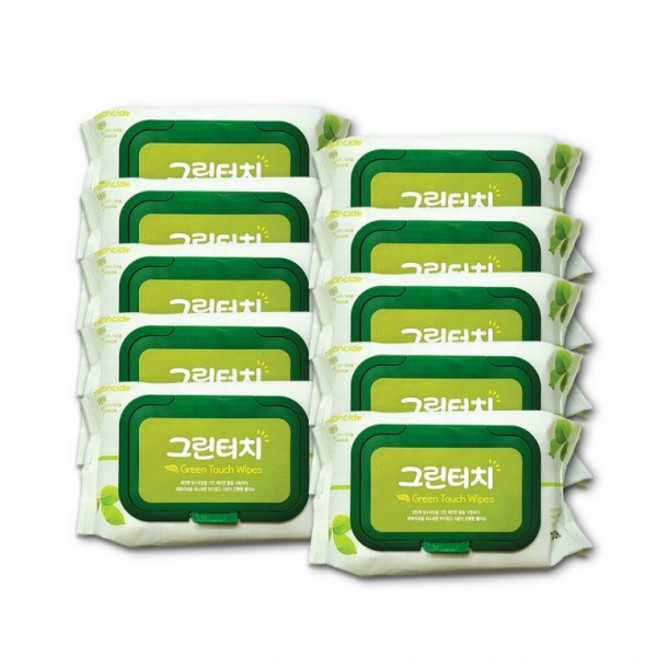 물티슈 캡형 피톤치드 100매 x 10개 국산 대용량