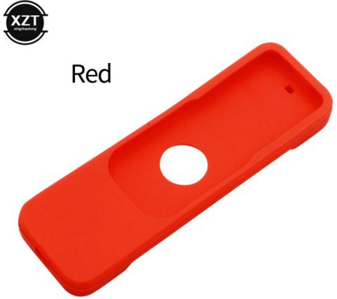 Apple TV 4K 4세대 Siri 컨트롤러 보호대용 실리콘 원격 제어 케이스 충격 방지 미끄럼 방지 보호 커버, 1개, 4. 빨간