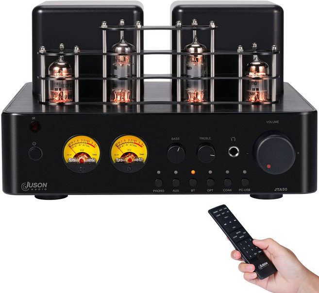 Juson Audio-JTA50 Hifi 진공 블루투스 하이브리드 스테레오 사운드 USB RCA Opt 원격 포노 턴테이블용 100W 2.1 채널, JTA50