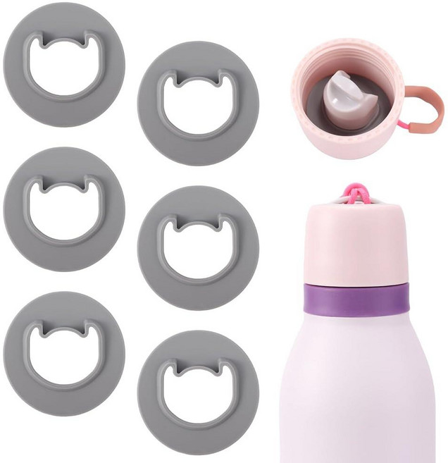 Owala Freesip Twist 18oz 24oz용 물병 마개 교체용 6개 Owala Freesip Twist 시리즈용 실리콘 병 마개 씰 부품 액세서리 BPA 무함유(회