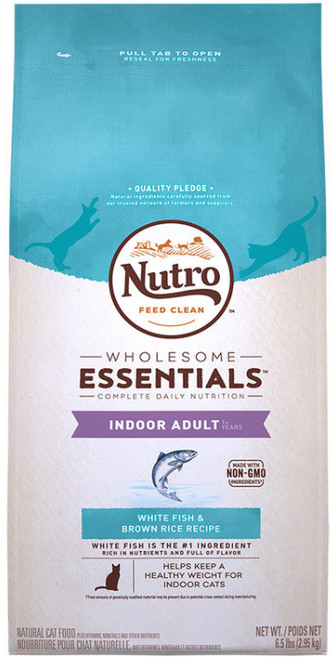 뉴트로캣 1세이상 인도어 흰살생선과 현미 고양이 건식사료, 닭 x 2.95kg x 2개, 2.95kg, 2개, 흰살생선