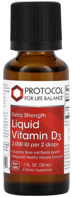 Protocol for Life Balance Liquid Vitamin D3 1 fl oz 30 ml - 쿠팡