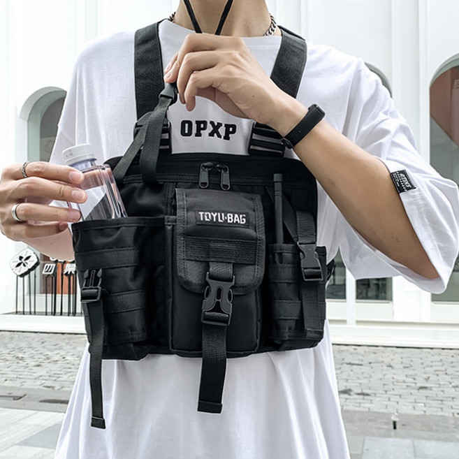 제임스마켓트렌드 익스트림 스포츠 체스트백 블랙 남성가방