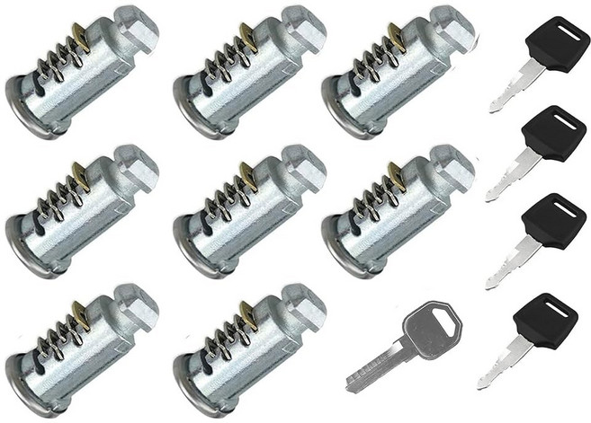 원키 시스템 실린더와 호환되는 4팩 코어 자전거 랙용 키 실린더 루프 카고 루프 랙 타워 스키