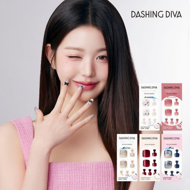 데싱디바 매직프레스 "장원영 PICK" 럭스썸머 페디, 1개, 5종 세트