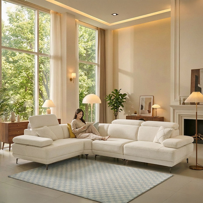 세인트블랑 퓨어케어 갤럭시 이지클린 패브릭 모듈형 3.5인 4인 5인 6인 코너 팔걸이 스윙 소파 sk, 5인