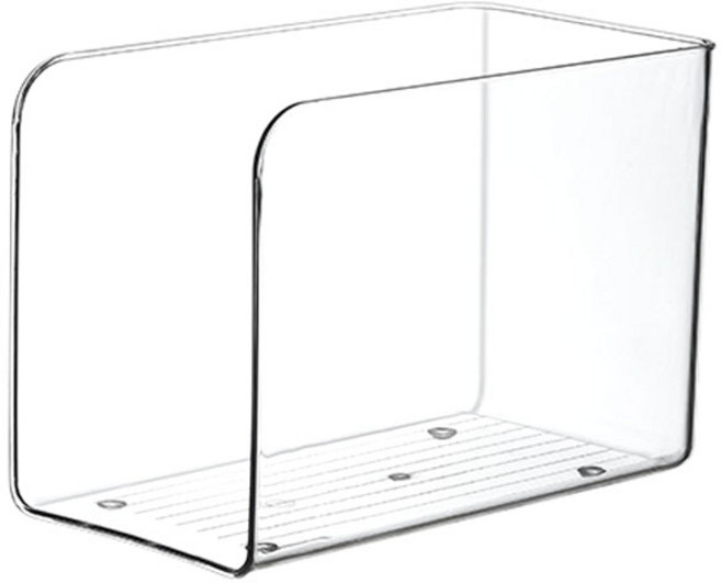 1단 U자형 북엔드 책꽂이 라운드 책상정리 북홀더 북스탠드 북엔드 책 지지대, 투명