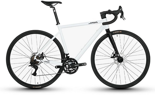 JAVA JIAWOWO 자바볼라타 입문용 가성비 로드 자전거, 화이트, 2. S(추천 164-171 CM), 1개