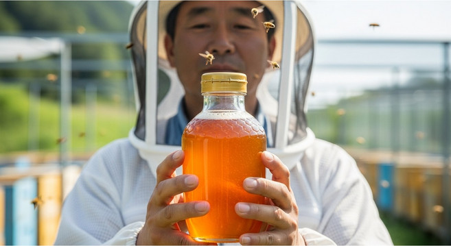 [디어브릭스] 국내산 (자연산 탄소동위원소비-23.5%) 프리미엄등급 아카시아 천연벌꿀 자연산 벌꿀 꿀, 1개, 2.4kg