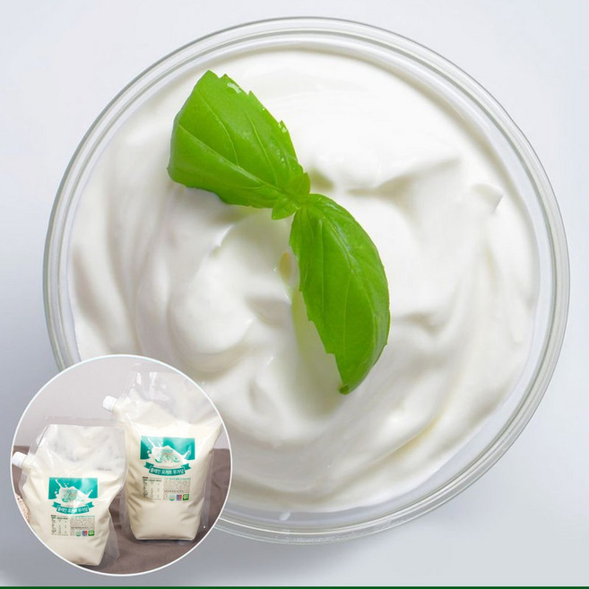 밀크아트 수제요거트 무가당 플레인, 1L, 3개
