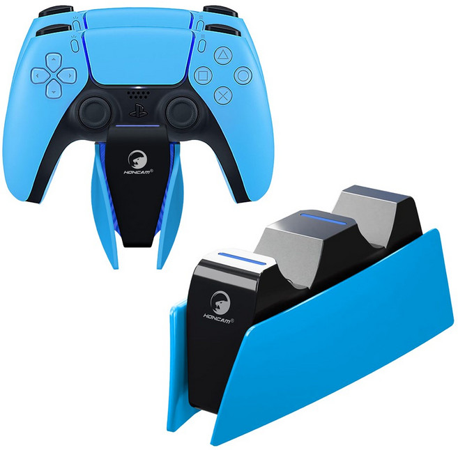 PS5 듀얼센스 충전거치대 충전기 정품호환형, 스타라이트블루, 1개