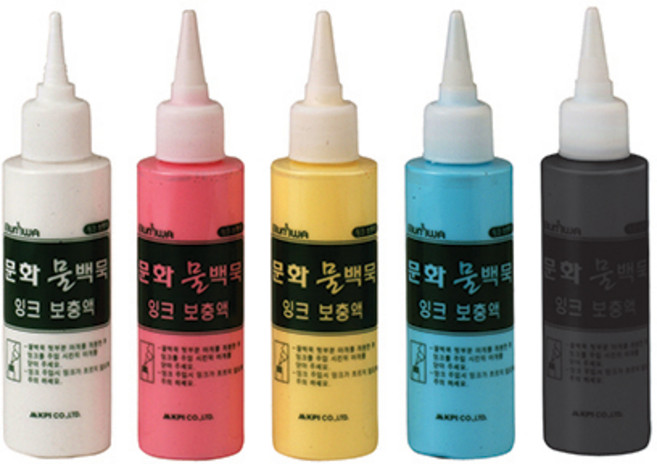 문화 물백묵 보충액, 청색 x 1개입