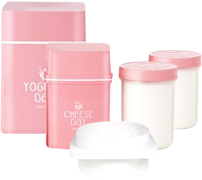 로이첸 요거트 앤 치즈 메이커 세트, 1세트, 핑크