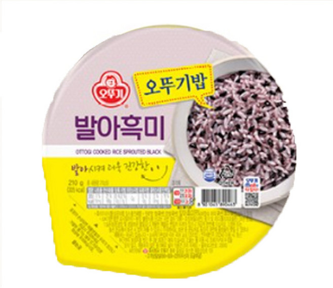 오뚜기 발아흑미밥, 210g, 36개