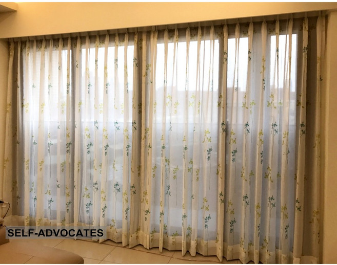 自我主張窗簾坊 五尺印花紗簾, 詳見包裝