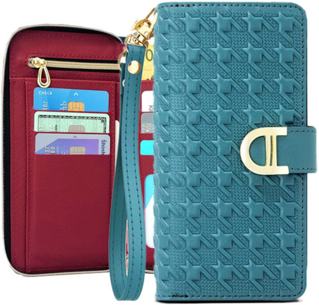 에스엠씨 피스타 가죽 지퍼 지폐카드수납 다이어리 휴대폰 케이스 + 스트랩