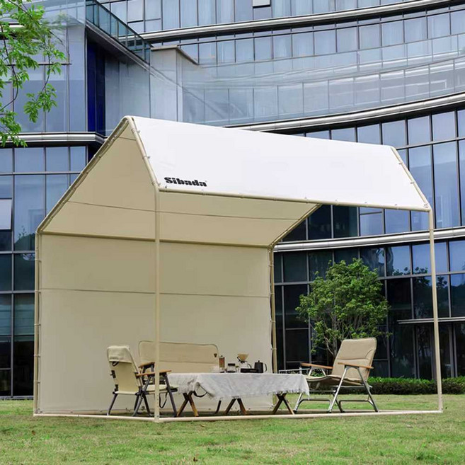 조립식천막 창고 캐노피천막 대형 팝업 몽골텐트, 2.5x2.5m 베이지