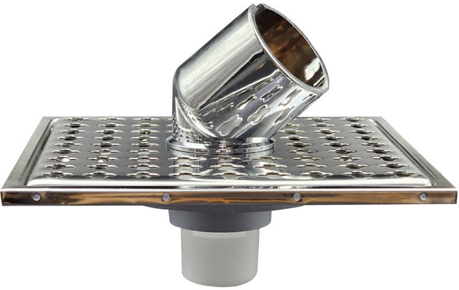 세탁형 파이프유가 200mm / 배란다 바닥 / 304SUS 스텐유가, 1개