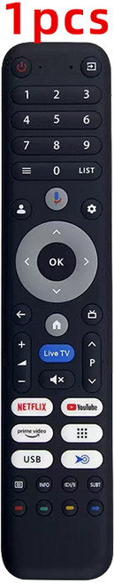 Changhong/CHIQ TV M55QN9G L32FM10V U65M10F 예비 품목과 호환되는 새로운 음성 원격 제어, 1개