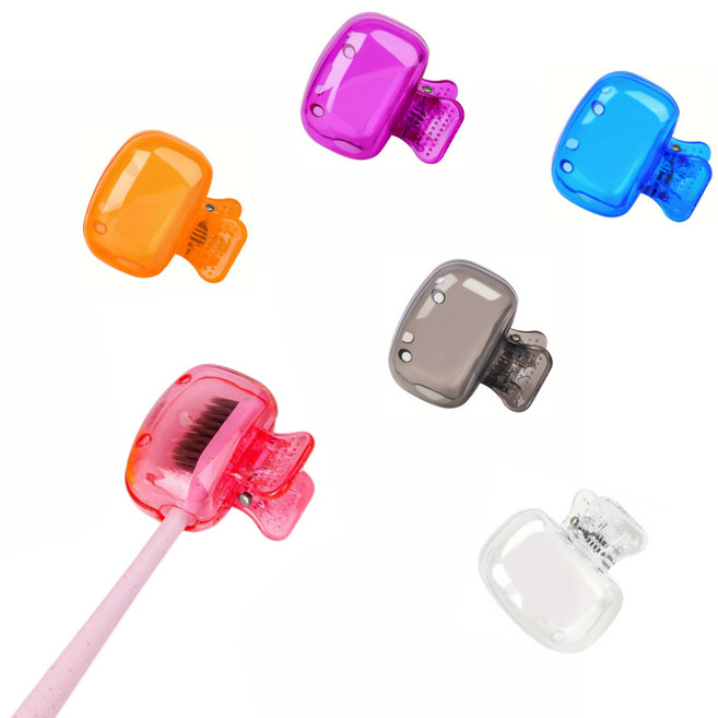 집게형 칫솔커버 휴대용 칫솔 케이스 칫솔캡 mod*3748eT, 레드, 1개