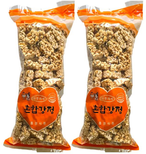 종경식품 수제 혼합강정(보리강정), 2개, 560g