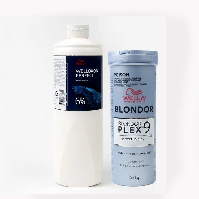 웰라 멀티 블론더 플렉스 나인 9 탈색약 탈색제 산화제 포함 신상품 입고, 1개, 400g - 쿠팡