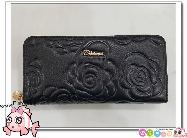 Smile Fish Shop正版 Diana Janes DJ339牛皮 單拉長夾 女夾