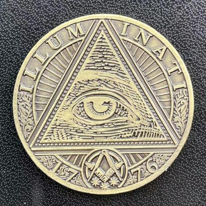 기념 주화 유럽 프리메이슨 동전 천사 눈 컬렉션, [01] 옵션1