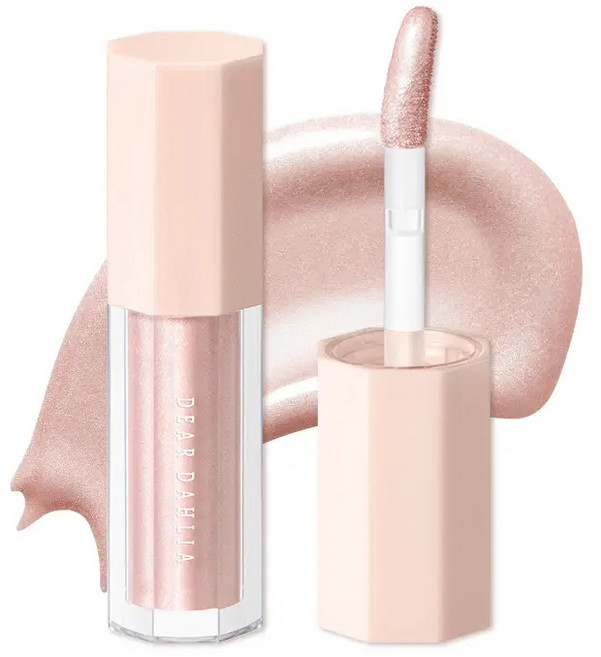 DEAR DAHLIA 迷你花瓣光澤液態高光 Icy Berry Peachhalo, Peach Halo, 1個