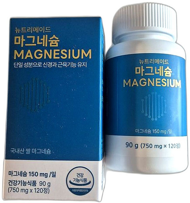 국내산 쌀 마그네슘 첨가물 없는 영양제 건강한 생활 필수 아이템 120정 1개