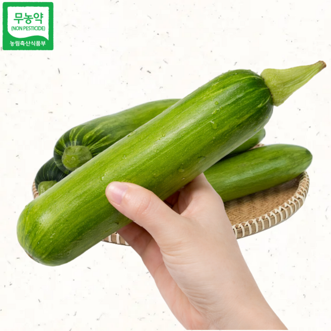 친환경 애호박 무농약 신선한 국산 인큐애호박 3개 5개 10개, 1개, 300g내외, 800g~1kg(3개)