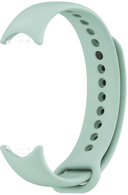 샤오미 미밴드10 미밴드9 미밴드8 컬러 스트랩 실리콘 TPU 17가지 색상 샤오미 스마트밴드 10 9 8 호환 시계줄, 민트, 1개