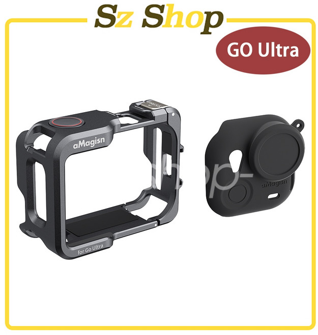 aMagisn Insta360 GO Ultra 鋁合金邊框 贈鏡頭套, 1個, GO Ultra鋁合金橫豎拍邊框(am)
