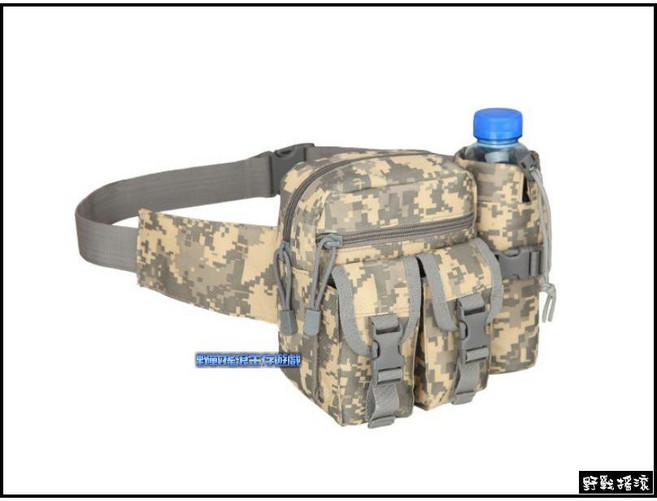 野戰搖滾 多用途戰術腰包 水壺袋, ACU迷彩, 1個