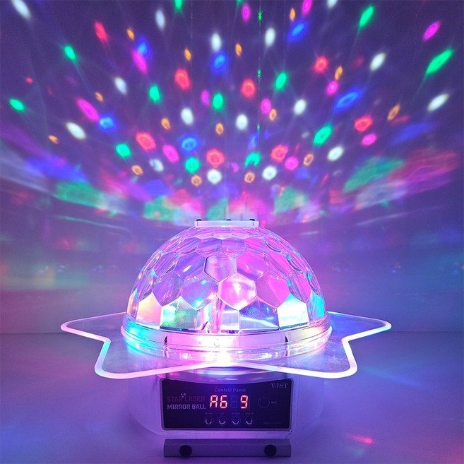 별 스타 레이저 미러볼 조명 노래방 강당 축제 업소용 가정용, 1개, 화이트, 스타레이저밀러볼 가정용