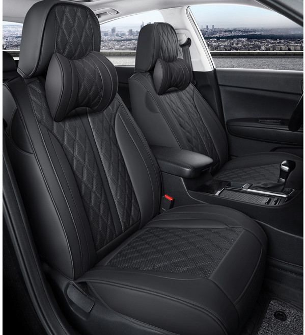 카시트보호매트 차시트교체 가죽 카 차량용 방석 그랜저르블랑 시트커버 SF-681 운전석 1SET, 블랙, SF-681 앞좌석1SET, 1개