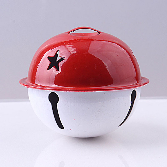 헤세드 40mm 투톤 컬러방울 딸랑이 방울 방울장식, 1개, 레드+화이트