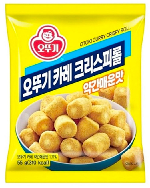 오뚜기 카레크리스피롤 약간매운맛, 2개, 55g